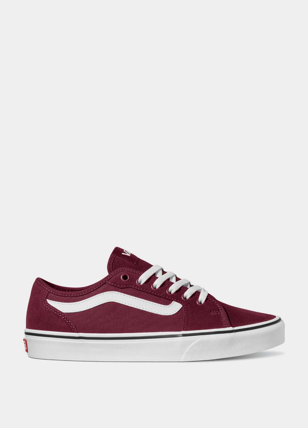 Бордовые кеды Vans Filmore Decon