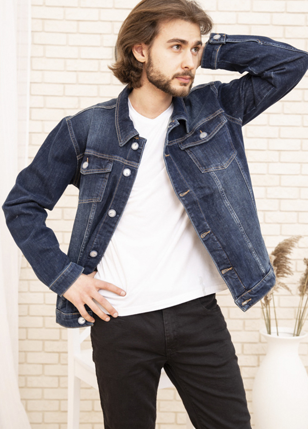 Синя демісезонна куртка Ager