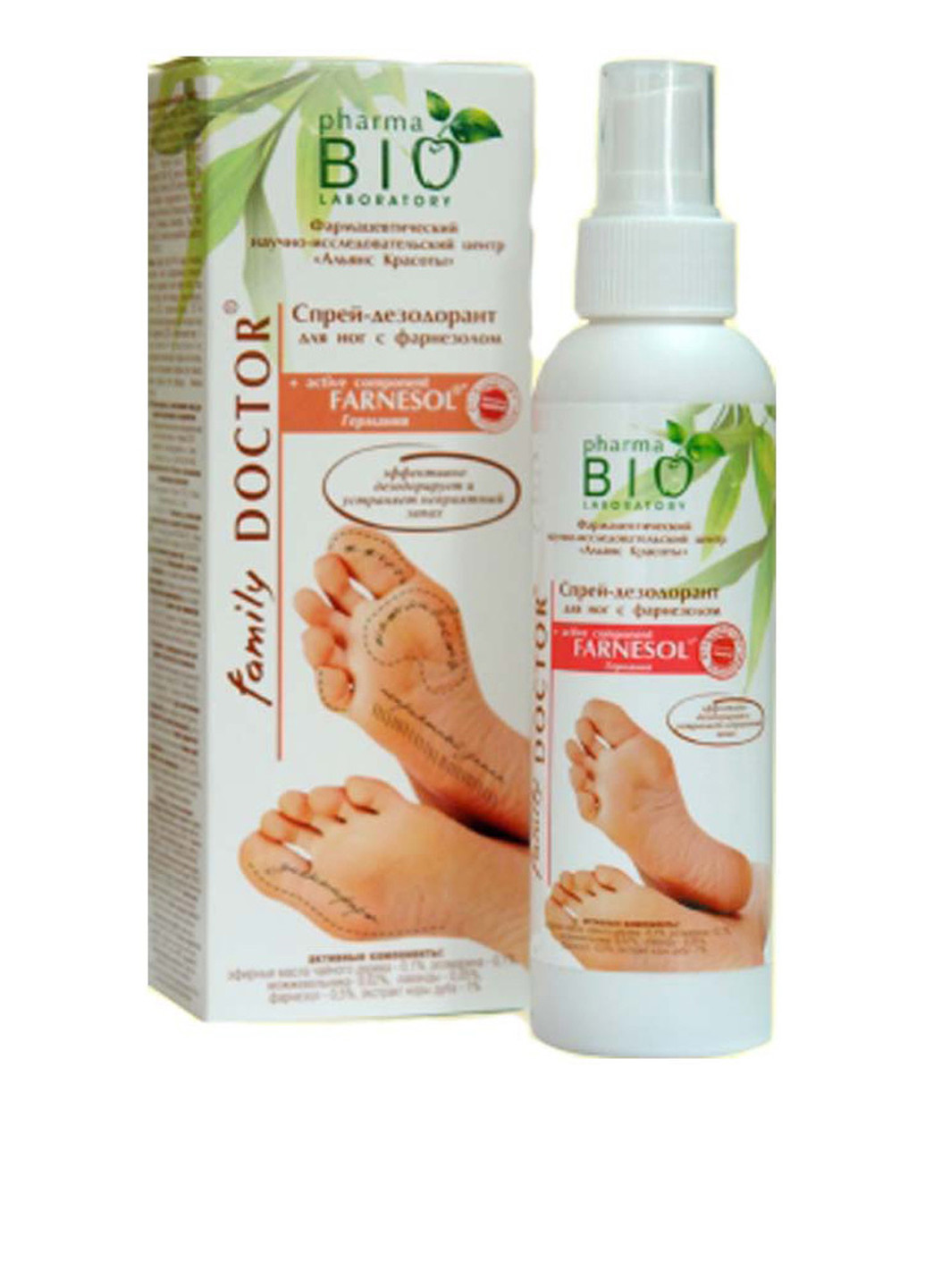 Спрей-дезодорант для ног с фарнезолом, 150 мл Pharma Bio Laboratory (95228861)
