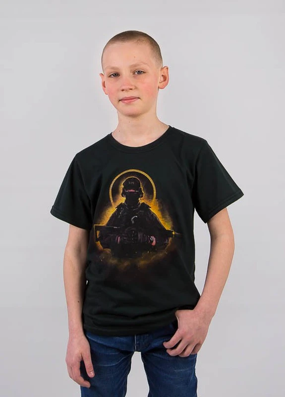 Чорна літня футболка No Brand