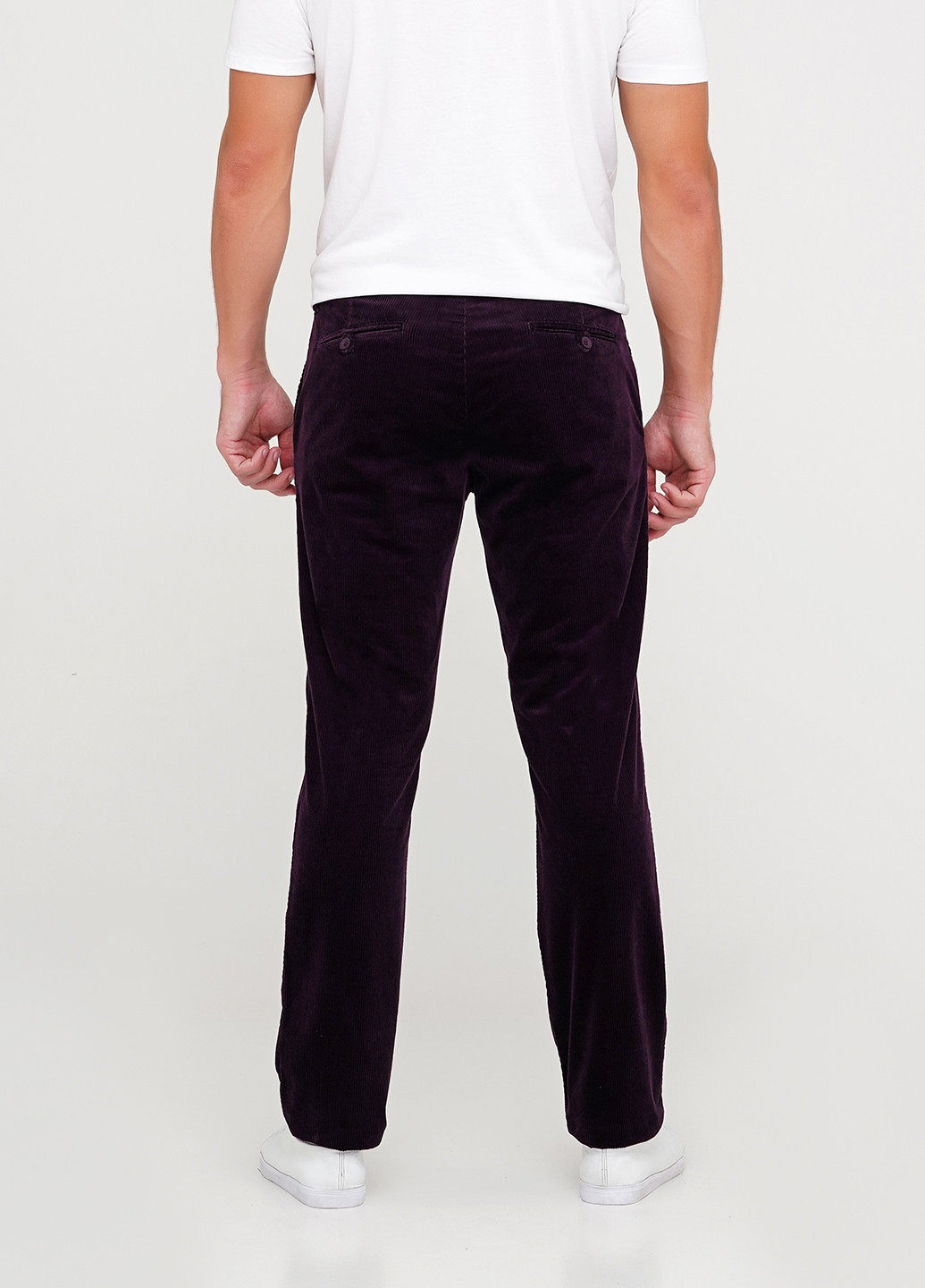 Темно-фиолетовые кэжуал демисезонные прямые брюки Lagrand