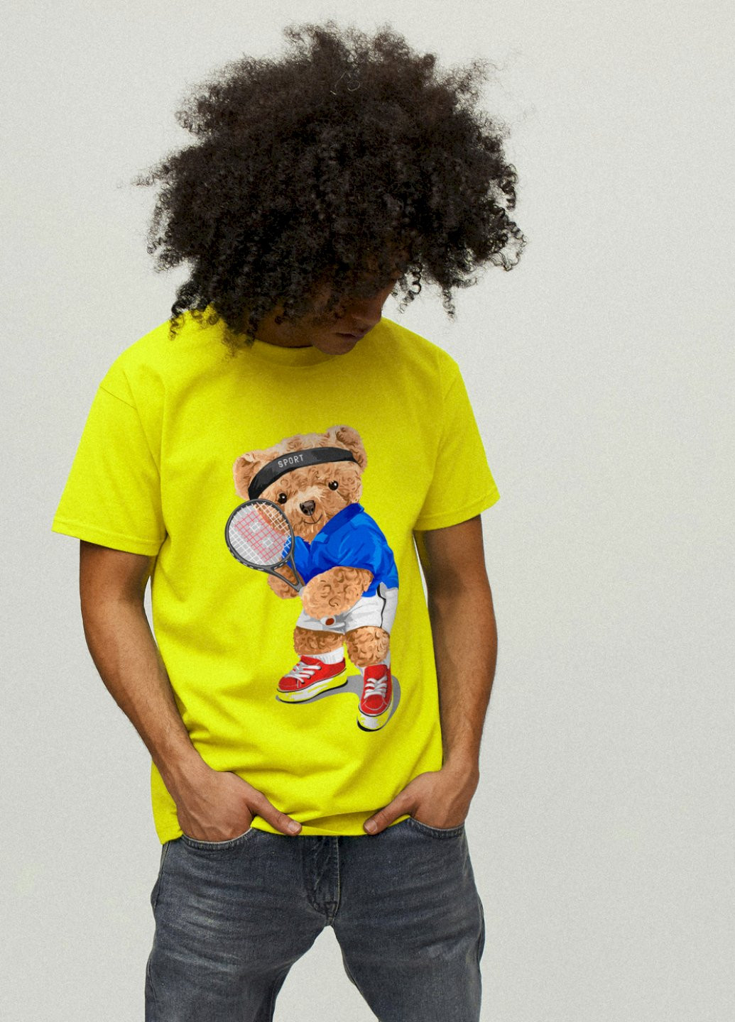 Жовта футболка чоловіча YAPPI