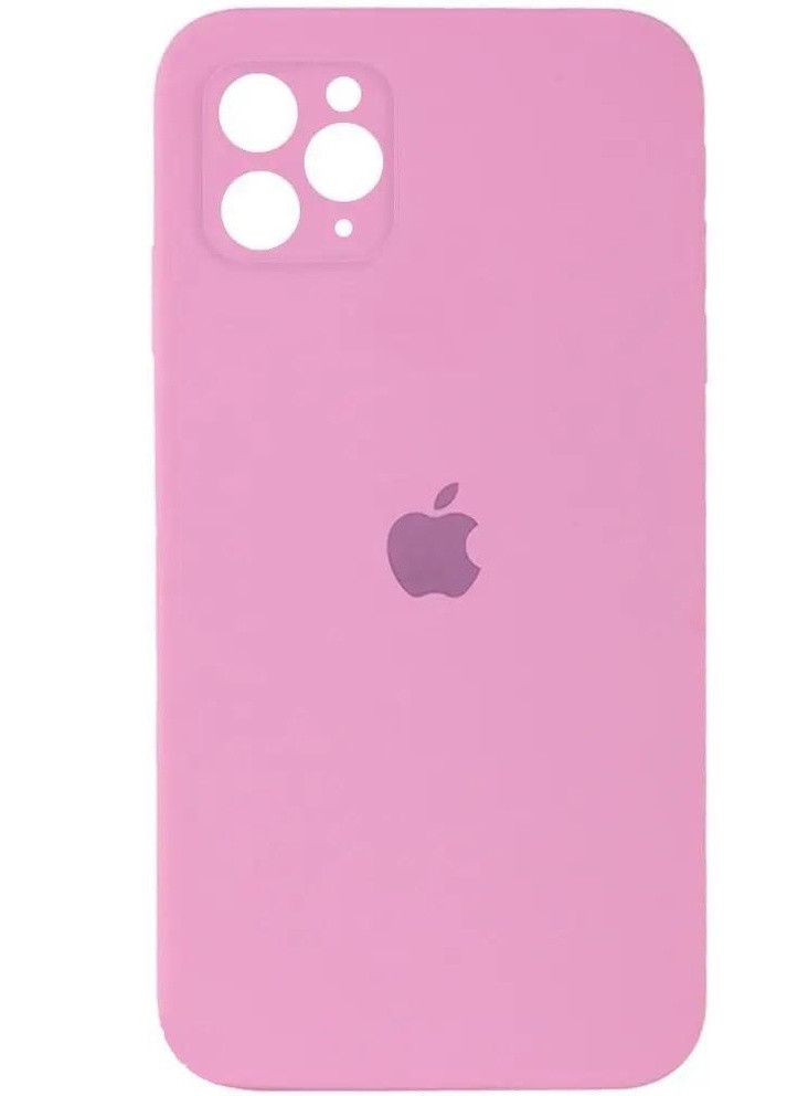 Силиконовый Чехол Накладка с Квадратными Бортиками Silicone Case для iPhone 11 Pro Max Pink No Brand (254255658)
