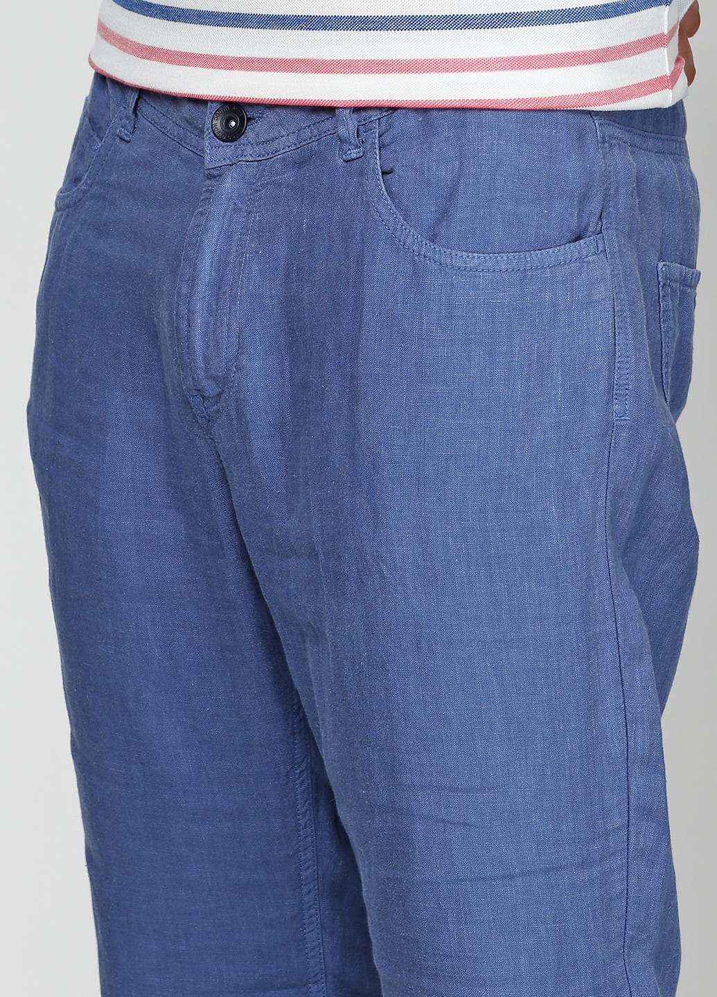 Синие кэжуал демисезонные брюки Madoc