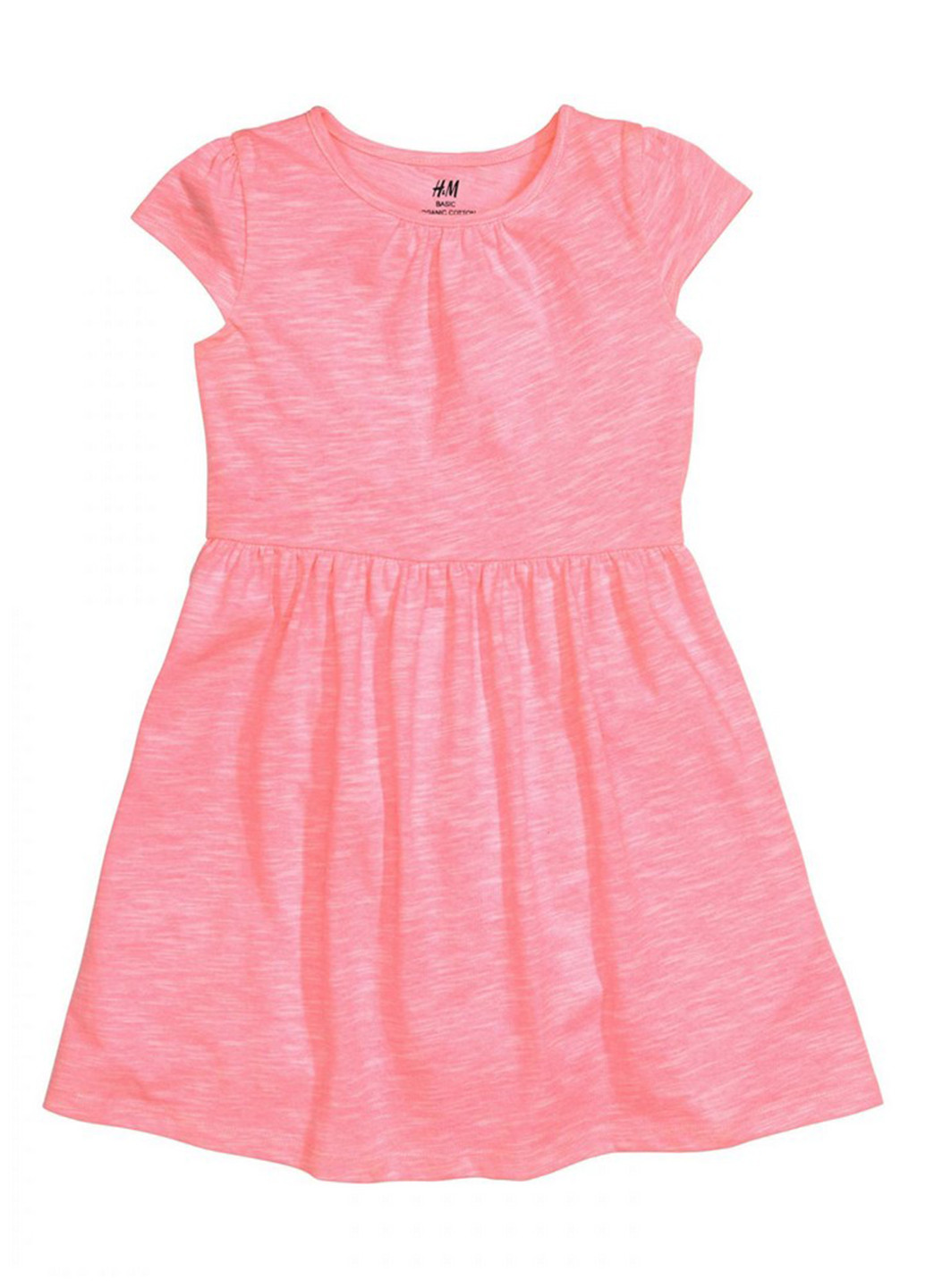 Рожева кежуал плаття, сукня H&M меланжева