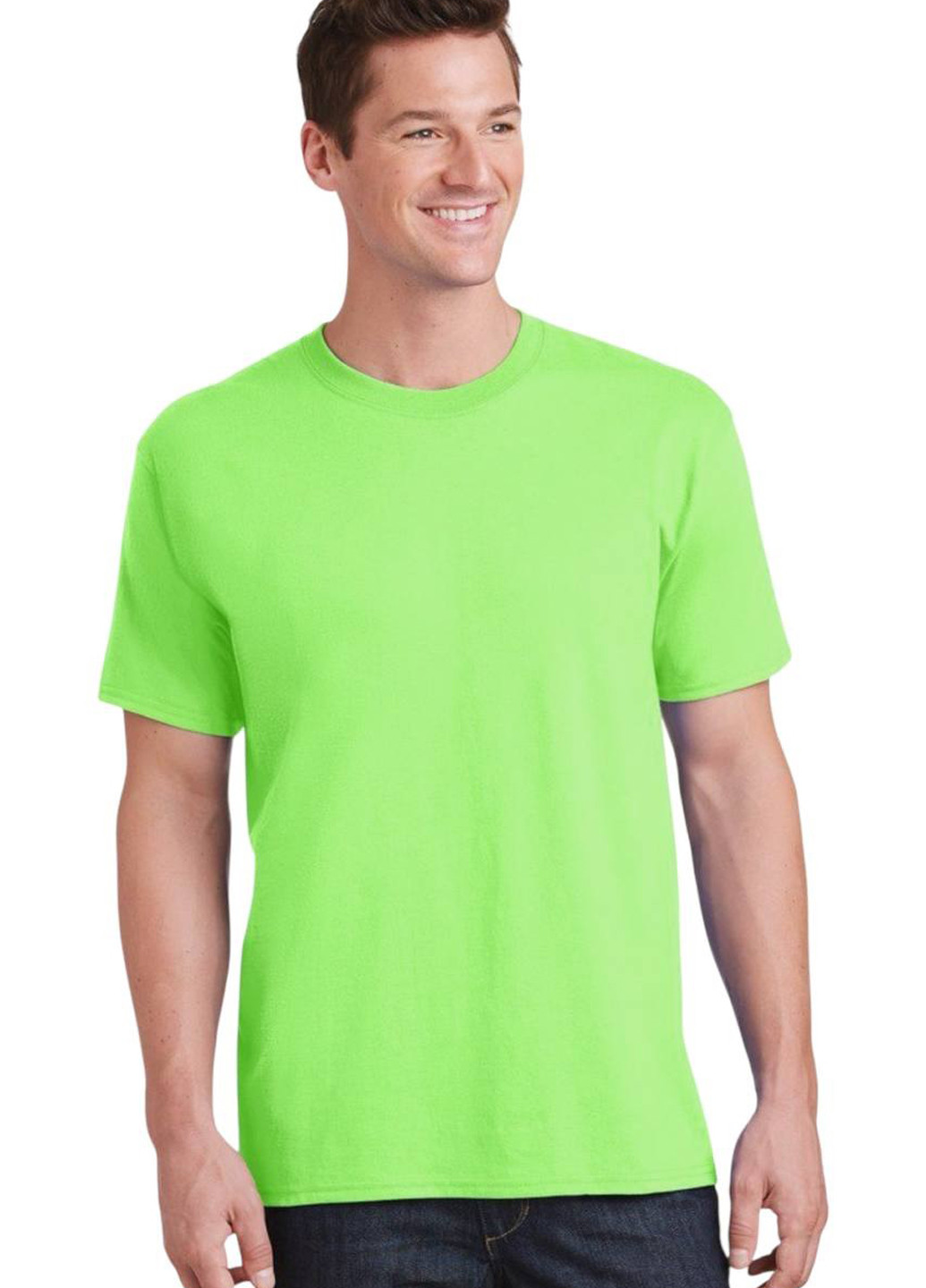 Салатовая футболка Port & Company