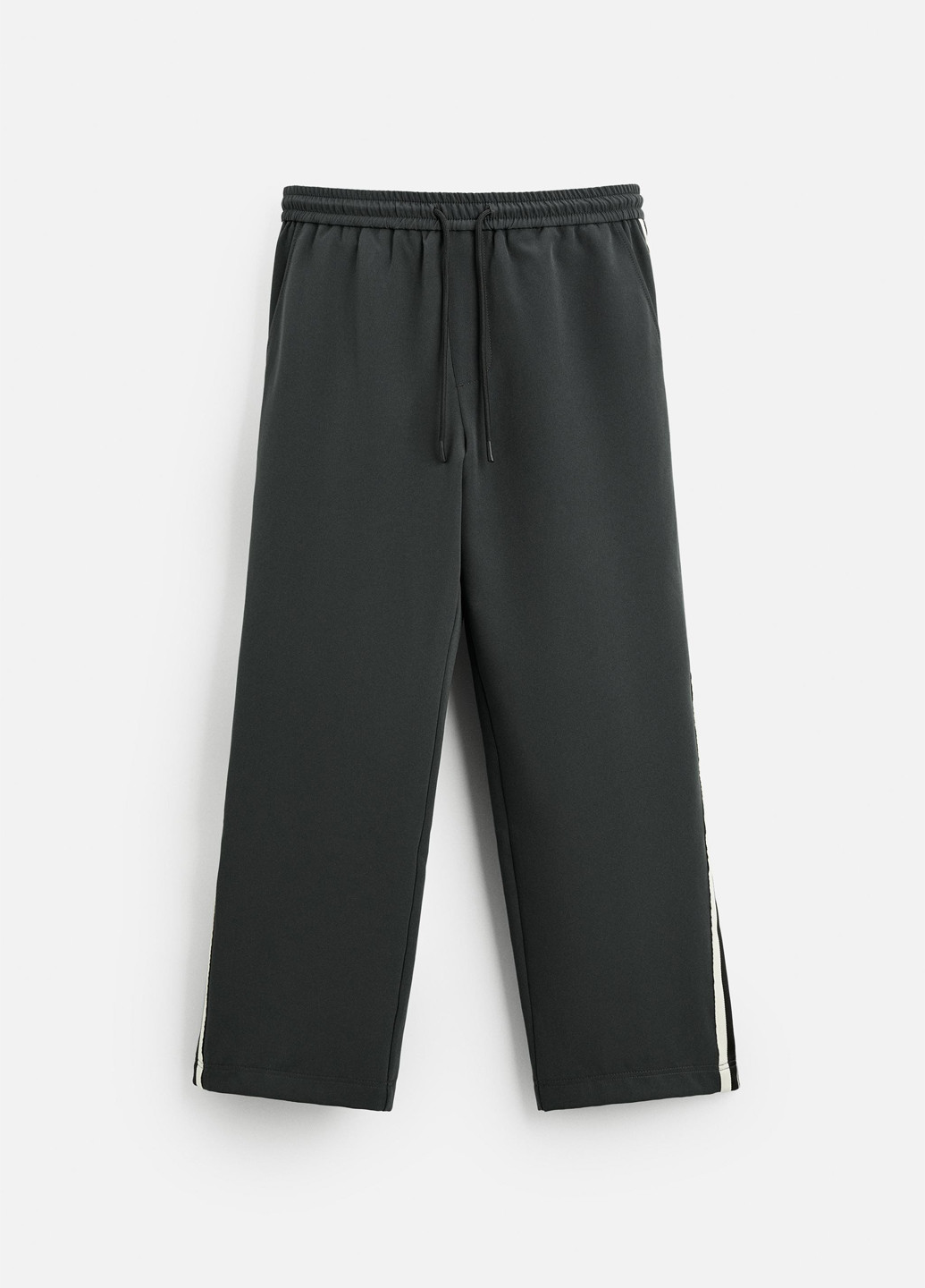 Серые кэжуал демисезонные брюки Zara