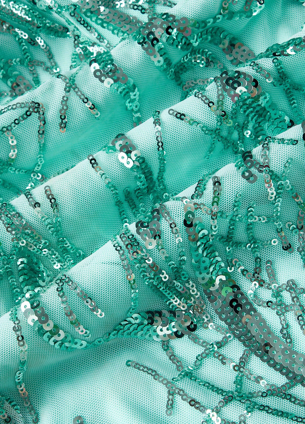 Світло-бірюзова святковий, вечірня сукня годе, а-силует, бандо, з відкритою спиною SHEIN однотонна