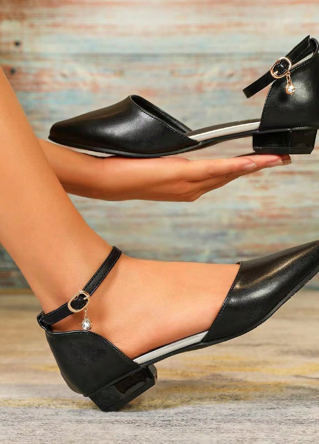 SHEIN Туфли черный з искусственная кожа, китай — лето (331034940)