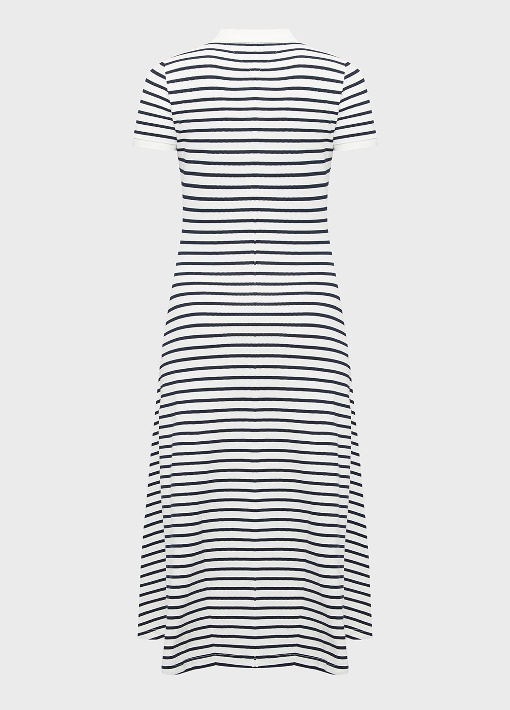 Білий кежуал сукня поло Tommy Jeans в смужку