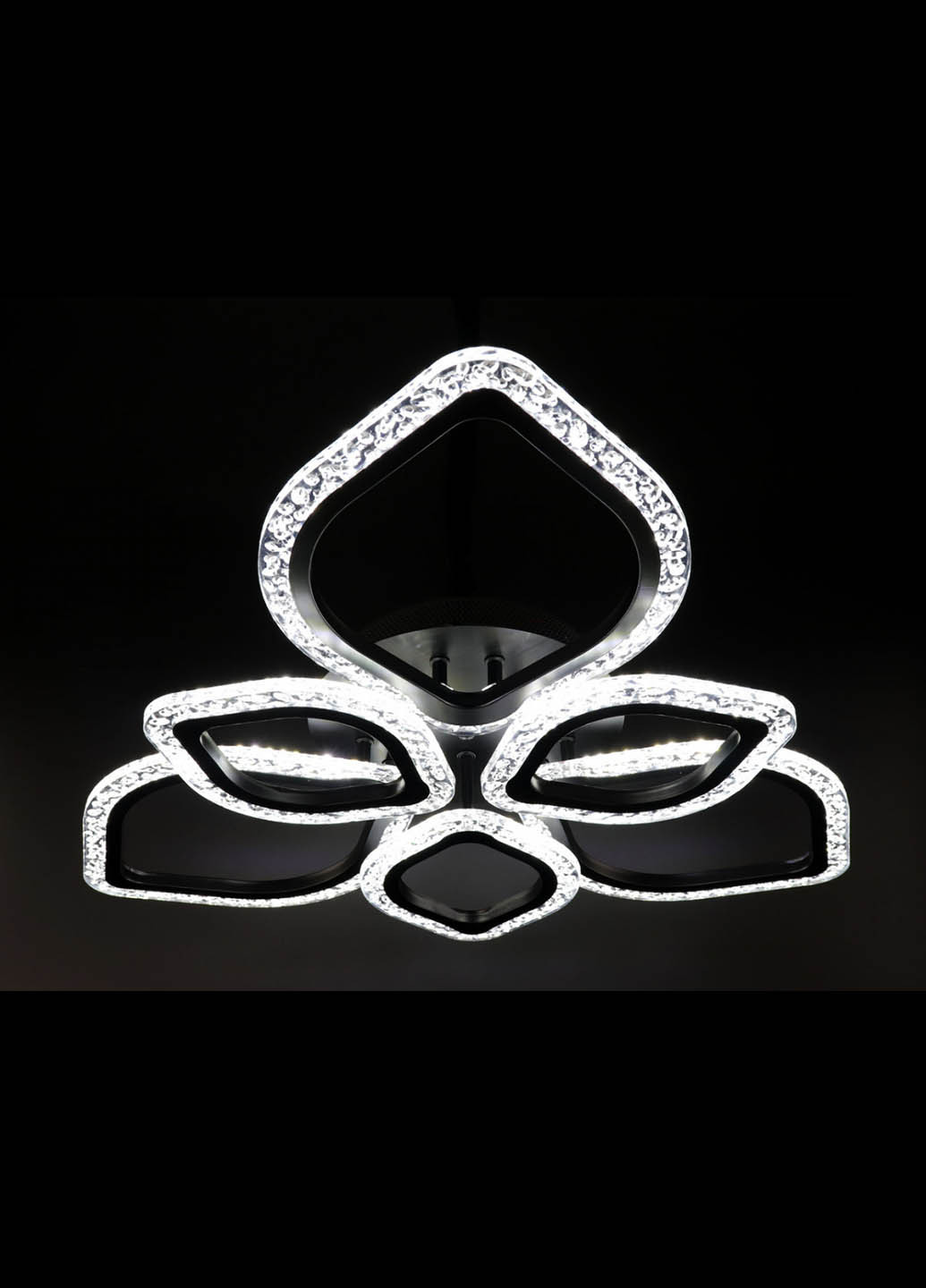 Люстра потолочная LED с пультом A2522/3+3-bk Черный 10х62х62 см. Handmade (234540210)