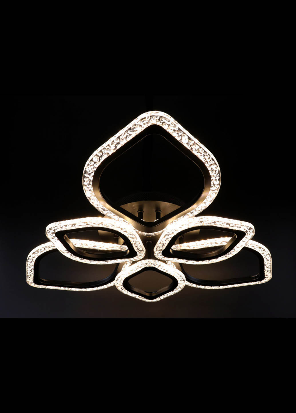 Люстра потолочная LED с пультом A2522/3+3-bk Черный 10х62х62 см. Handmade (234540210)