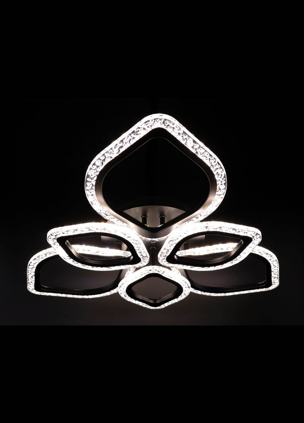 Люстра потолочная LED с пультом A2522/3+3-bk Черный 10х62х62 см. Handmade (234540210)