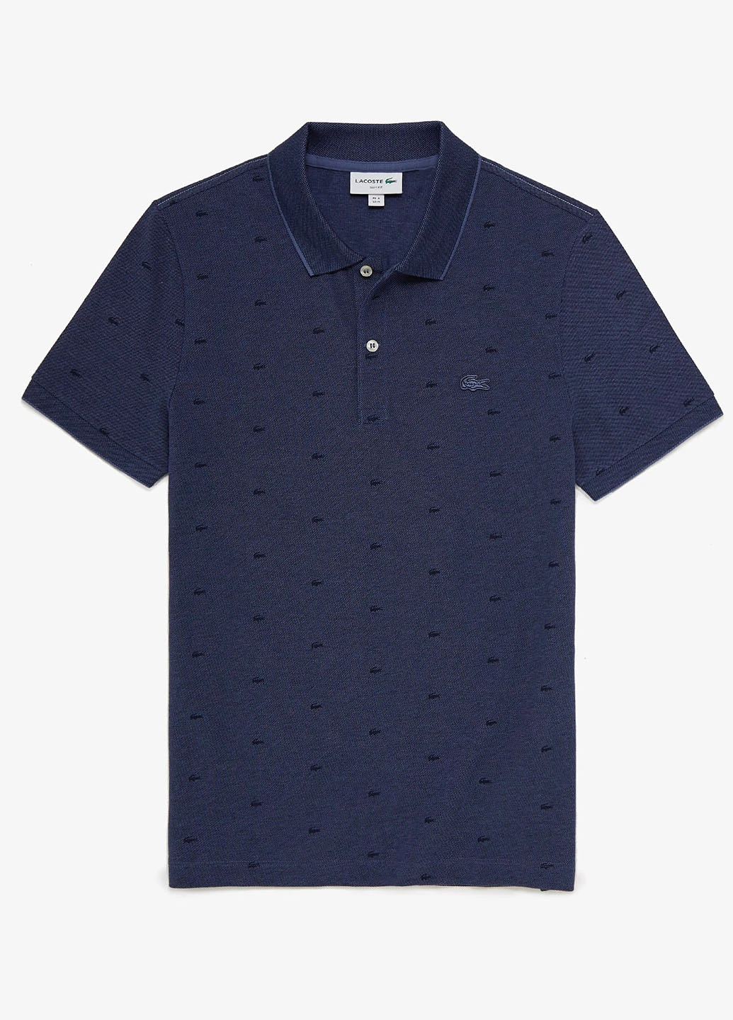 Темно-синяя футболка-поло для мужчин Lacoste с логотипом