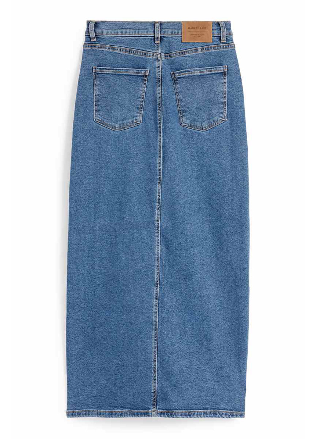 Синяя джинсовая, кэжуал однотонная юбка C&A