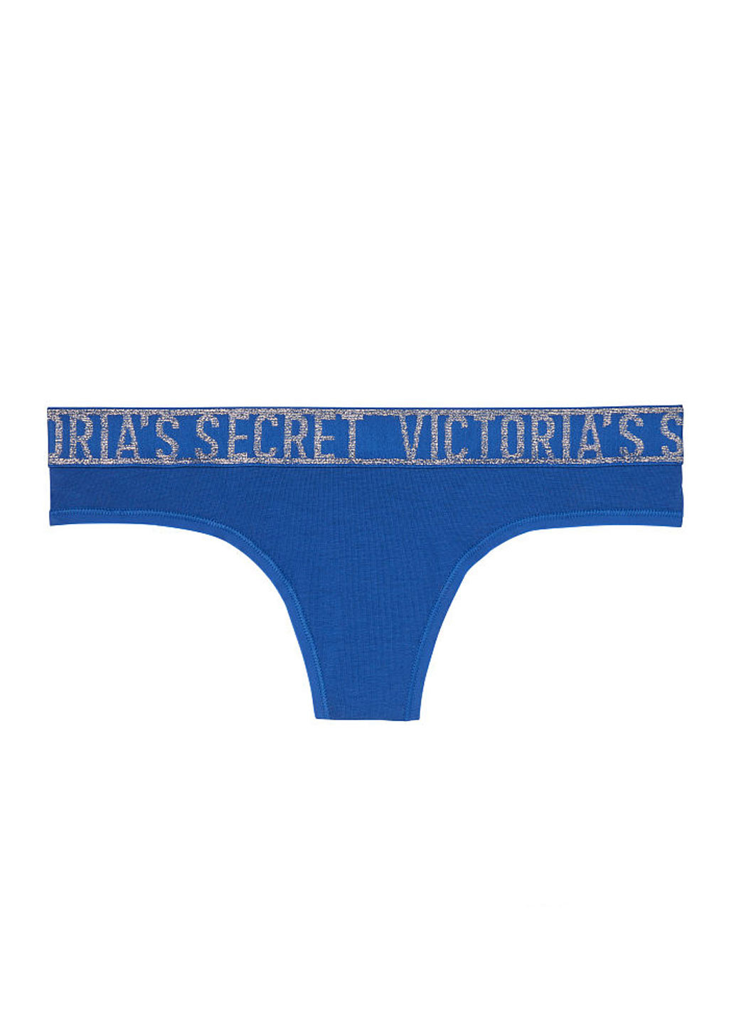 Труси Victoria's Secret стрінги логотипи темно-блакитні повсякденні трикотаж