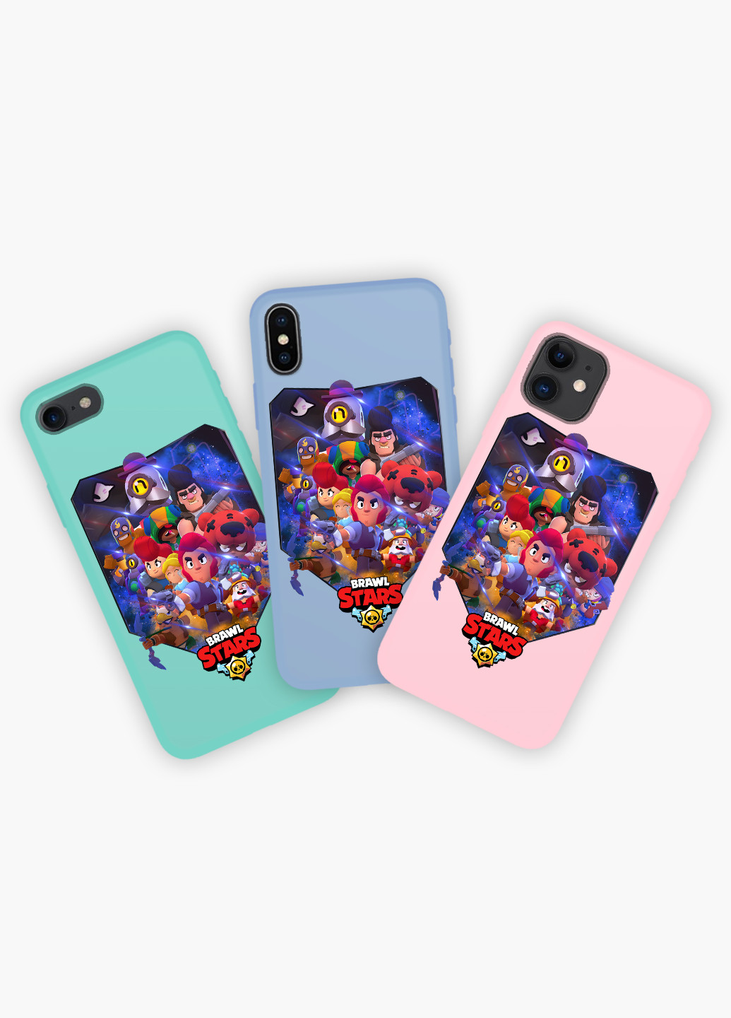 Чехол силиконовый Apple Iphone X Бравл Старс (Brawl Stars) (6129-1003) MobiPrint (219283737)