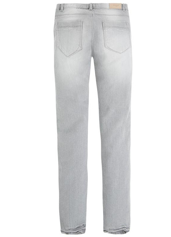 Светло-серые демисезонные скинни джинсы для девочки Mayoral