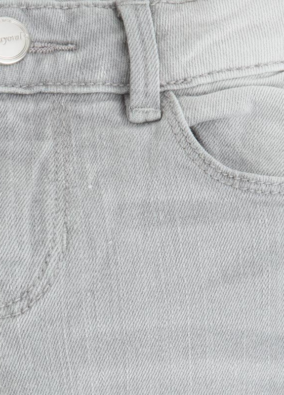 Светло-серые демисезонные скинни джинсы для девочки Mayoral