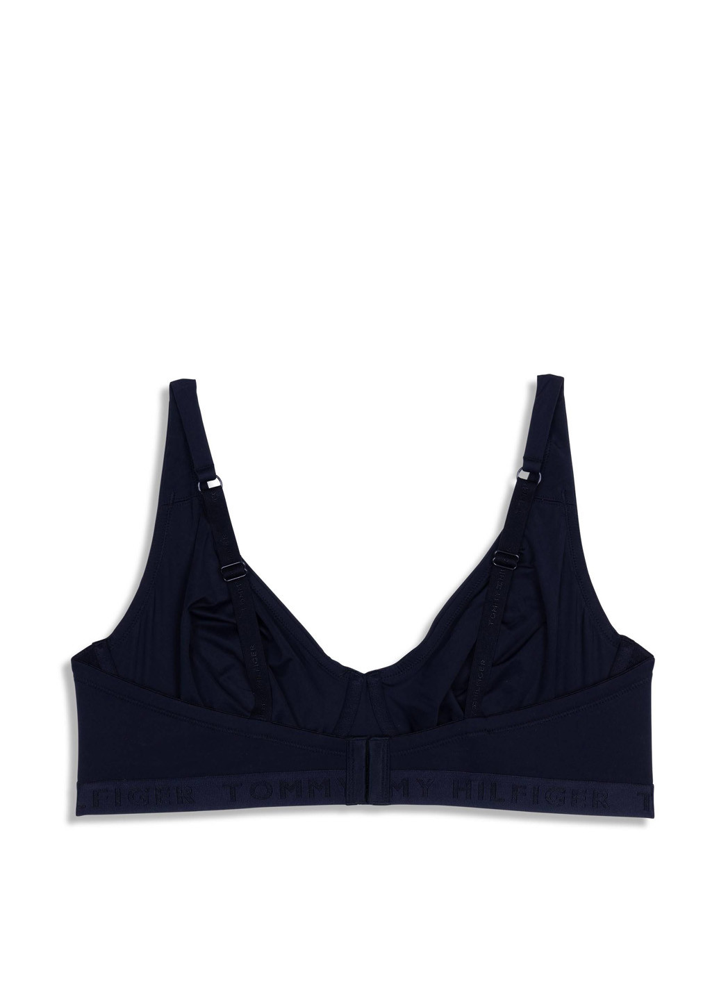 Чёрный минимайзер бюстгальтер Tommy Hilfiger с косточками нейлон