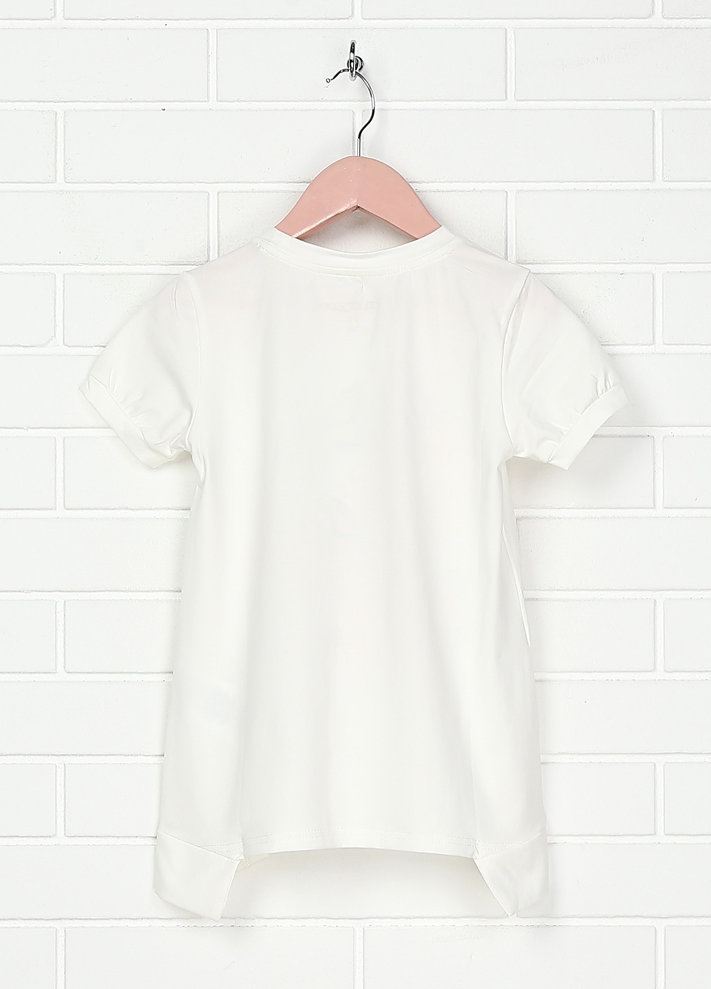 Белая летняя футболка с коротким рукавом De Salitto