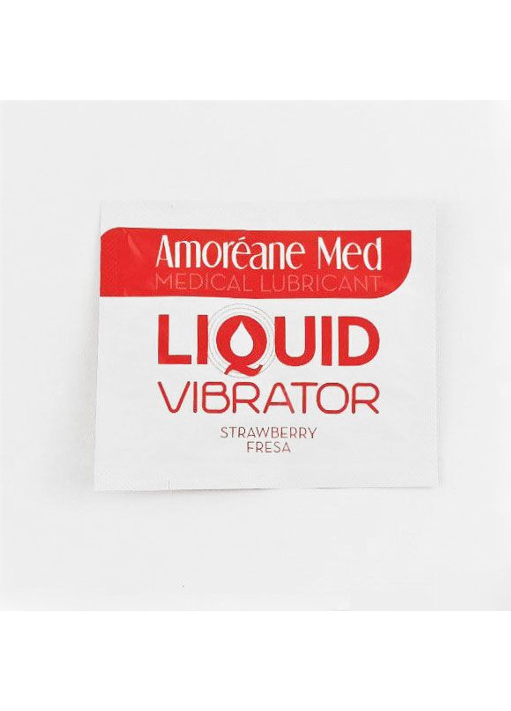 Пробник лубриканта з ефектом вібрації Med Liquid Vibrator Strawberry (2 мл) Amoreane (251849832)