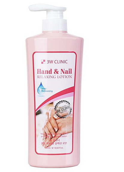 Relaxing Нand and nail lotion Лосьон для рук і нігтів, 550 мл 3W Clinic (236681854)