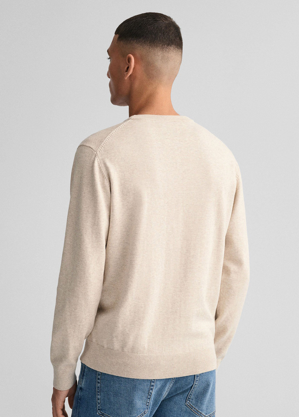 Бежевый демисезонный свитер джемпер Gant