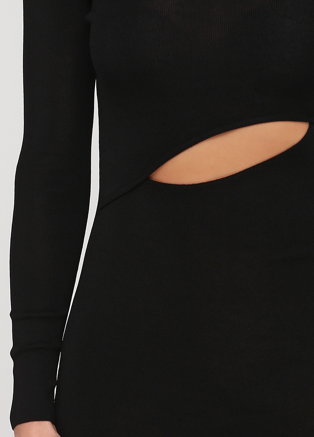 Черное кэжуал платье платье-свитер Nyden by H&M однотонное