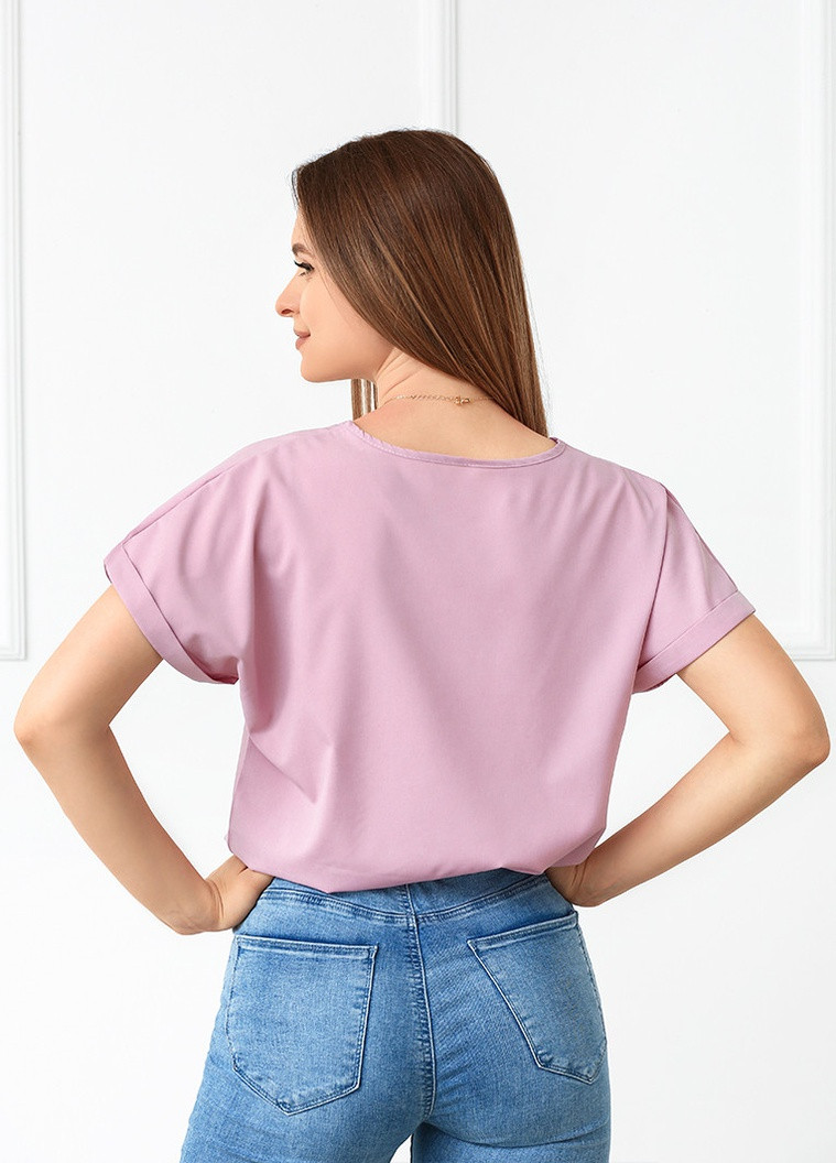Розовая летняя блузка-футболка Fashion Girl Moment