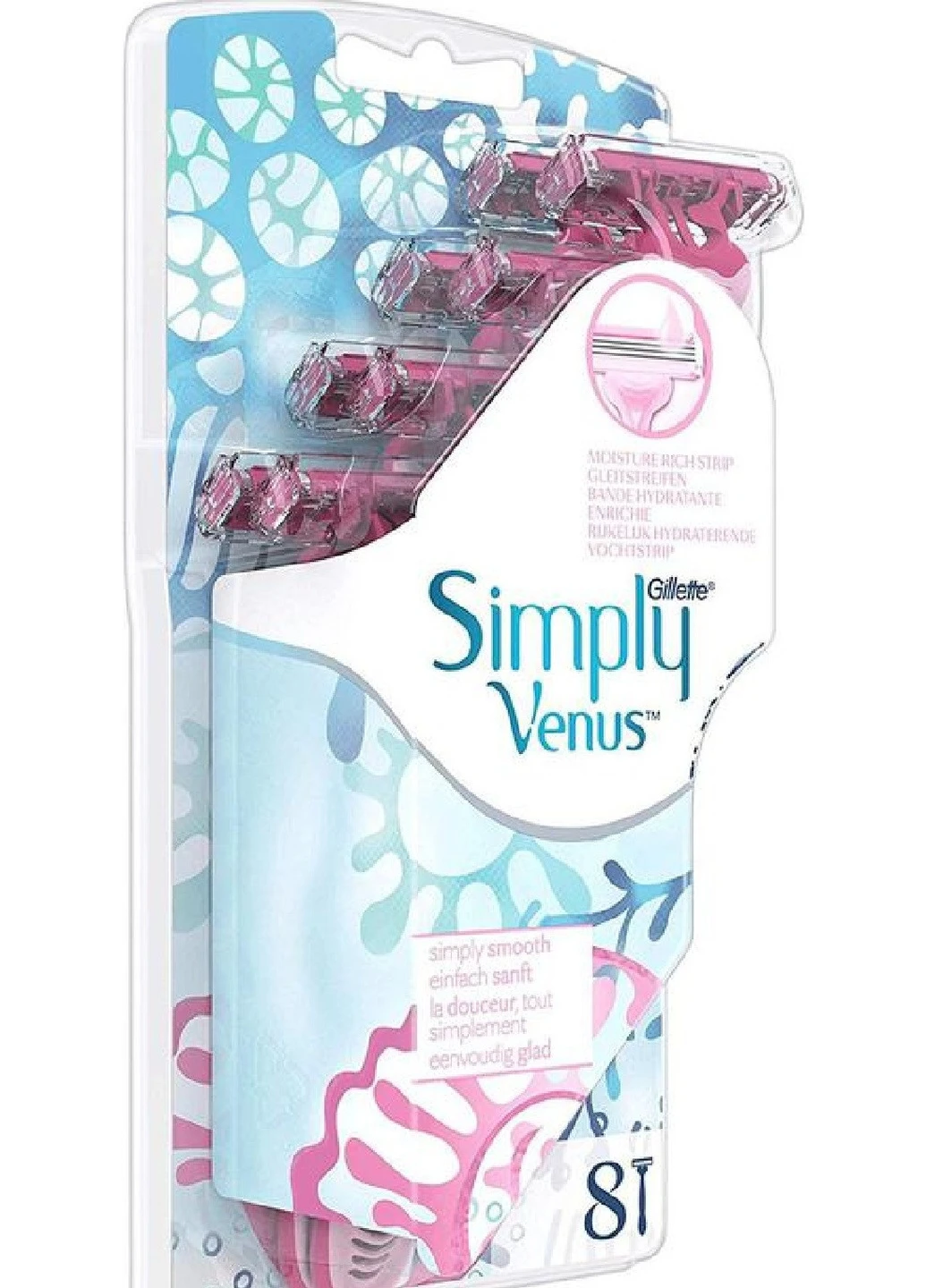 Набір станків для гоління Simply Venus, 8шт Gillette (256358412)