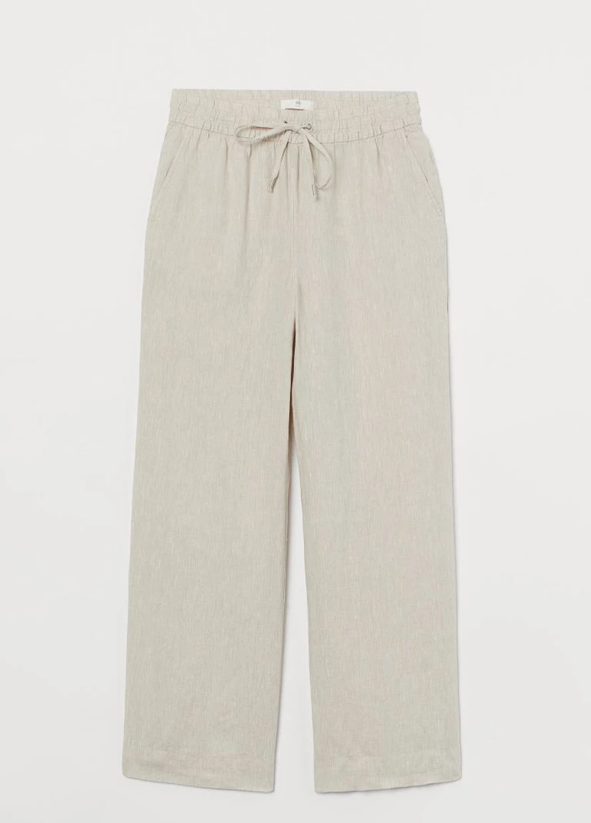 Широкі лляні штани H&M (215488235)