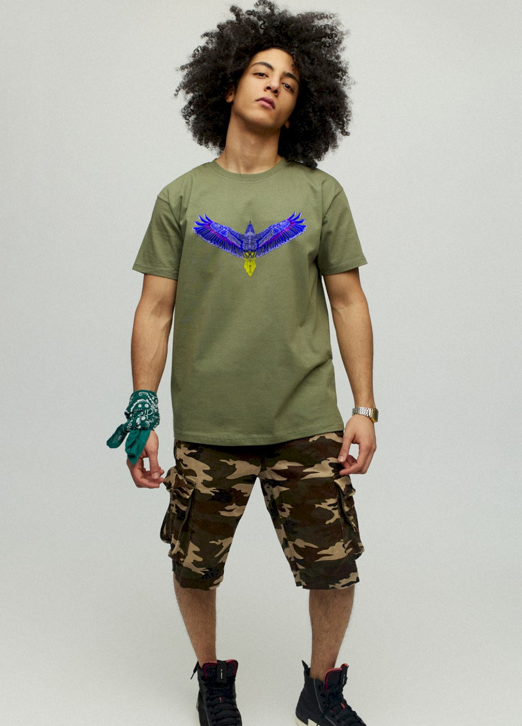 Хакі (оливкова) футболка чоловіча YAPPI