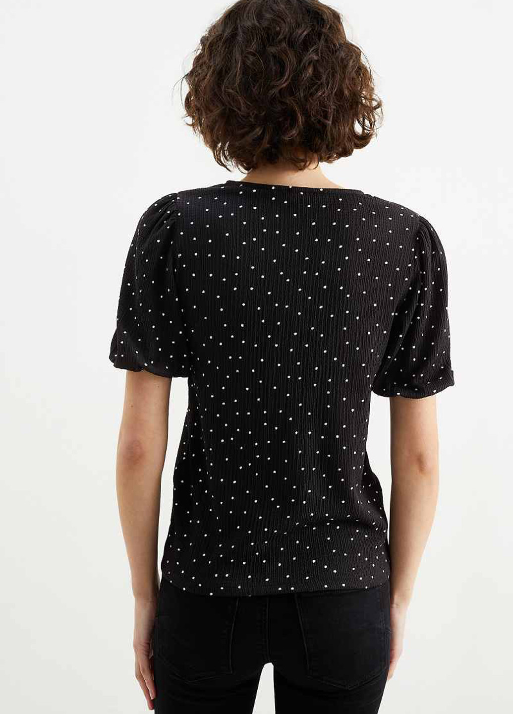 Чорно-біла блуза C&A