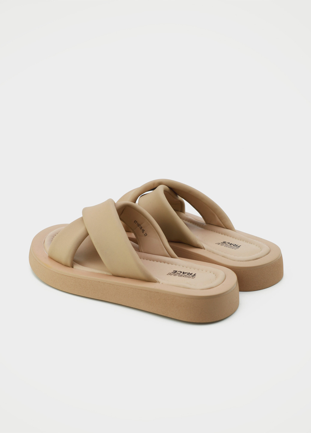 Бежевые шлепанцы Respect