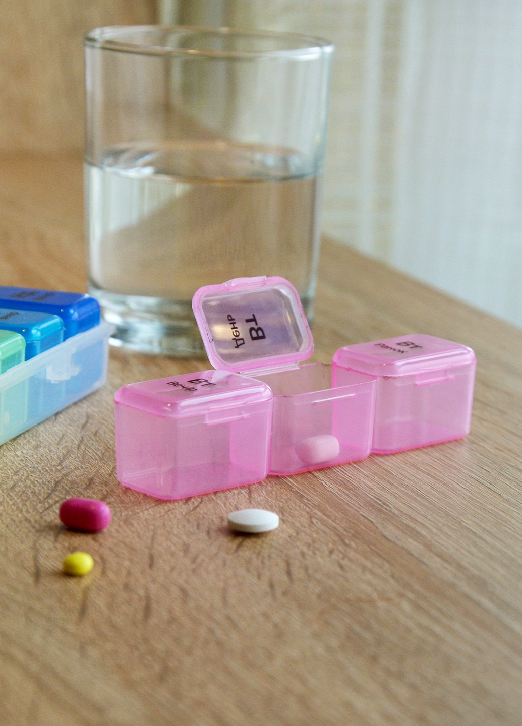 Органайзер для таблеток 7 днів PC-03 T пластиковий, 17,5х10,7х2,7 см MVM (250525023)