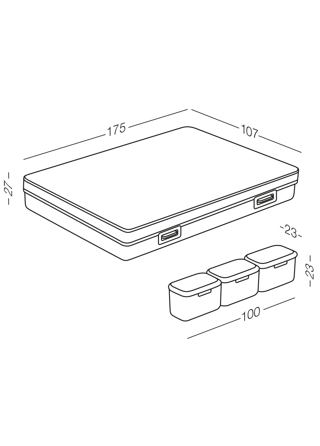 Органайзер для таблеток 7 дней PC-03 T пластиковый, 17,5х10,7х2,7 см MVM (250525023)