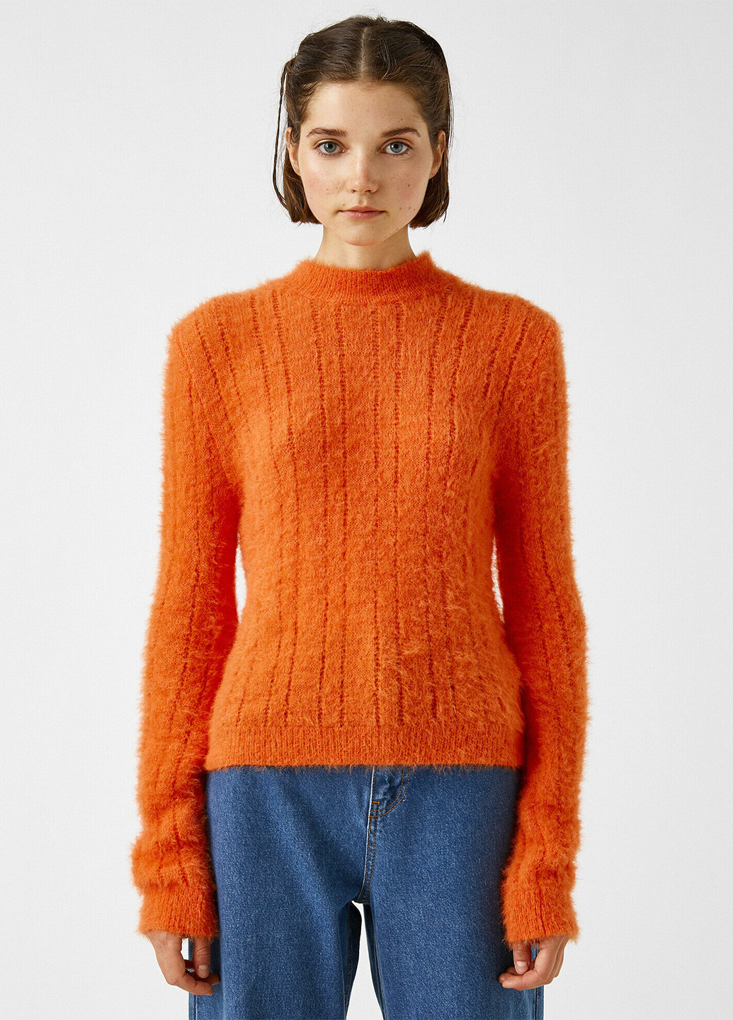 Оранжевый демисезонный свитер джемпер KOTON
