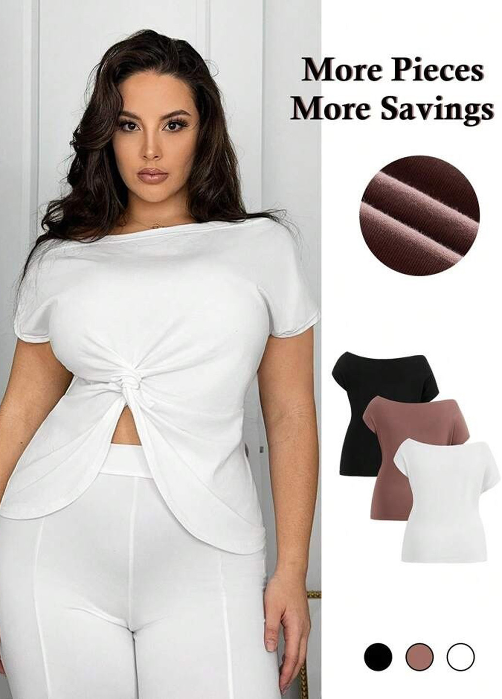 Футболка (3 шт.) SHEIN - (333068869)