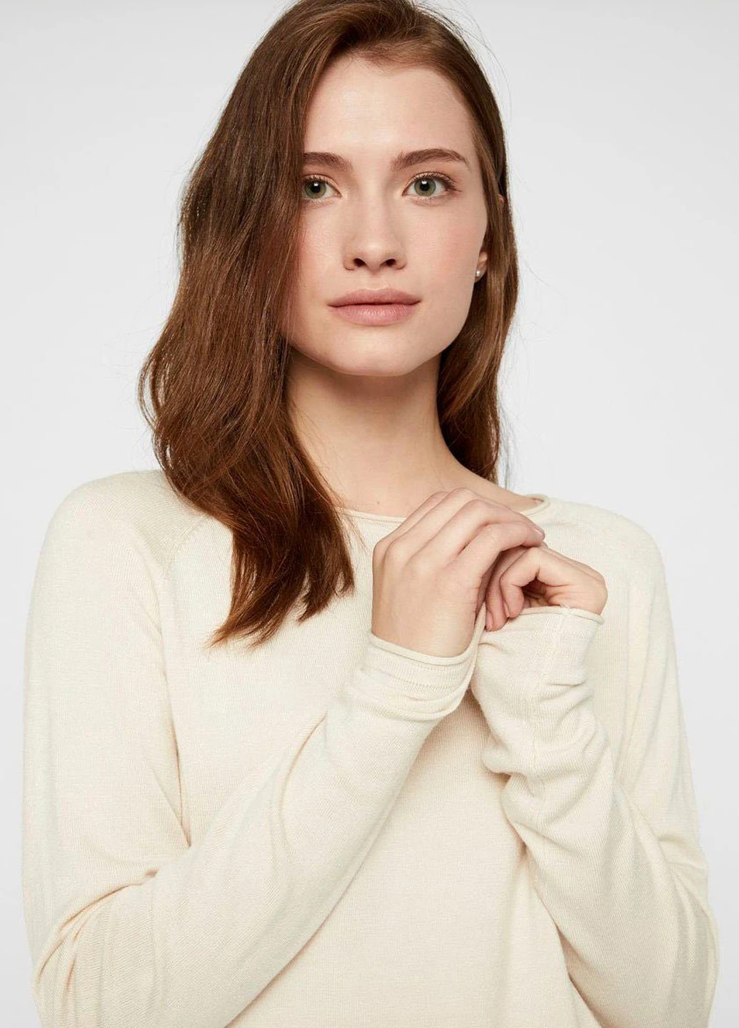 Молочний демісезонний светр Vero Moda