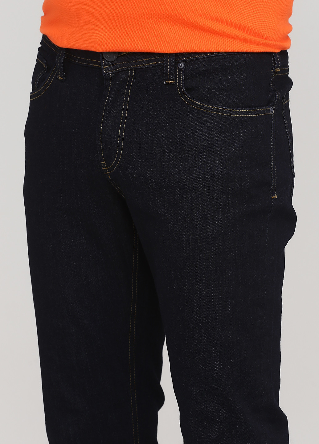 Темно-синие летние прямые джинсы Madoc Jeans