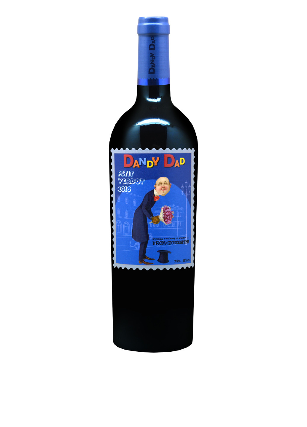 Вино HAPPY FAMILY "DANDY DAD" Petit Verdot, сухое красное 0.75 El Soleado S.L. красное