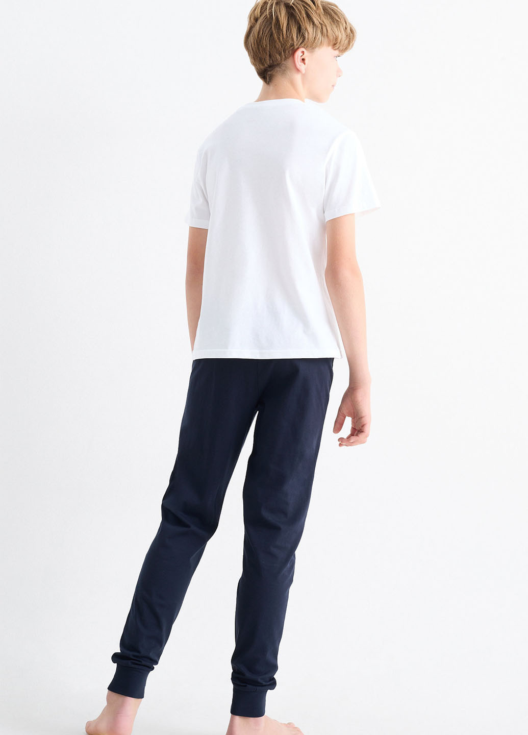 Комбинированные домашние демисезонные брюки джоггеры C&A