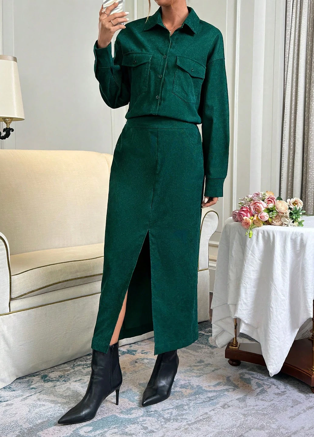 Костюм (рубашка, юбка) SHEIN (330764110)
