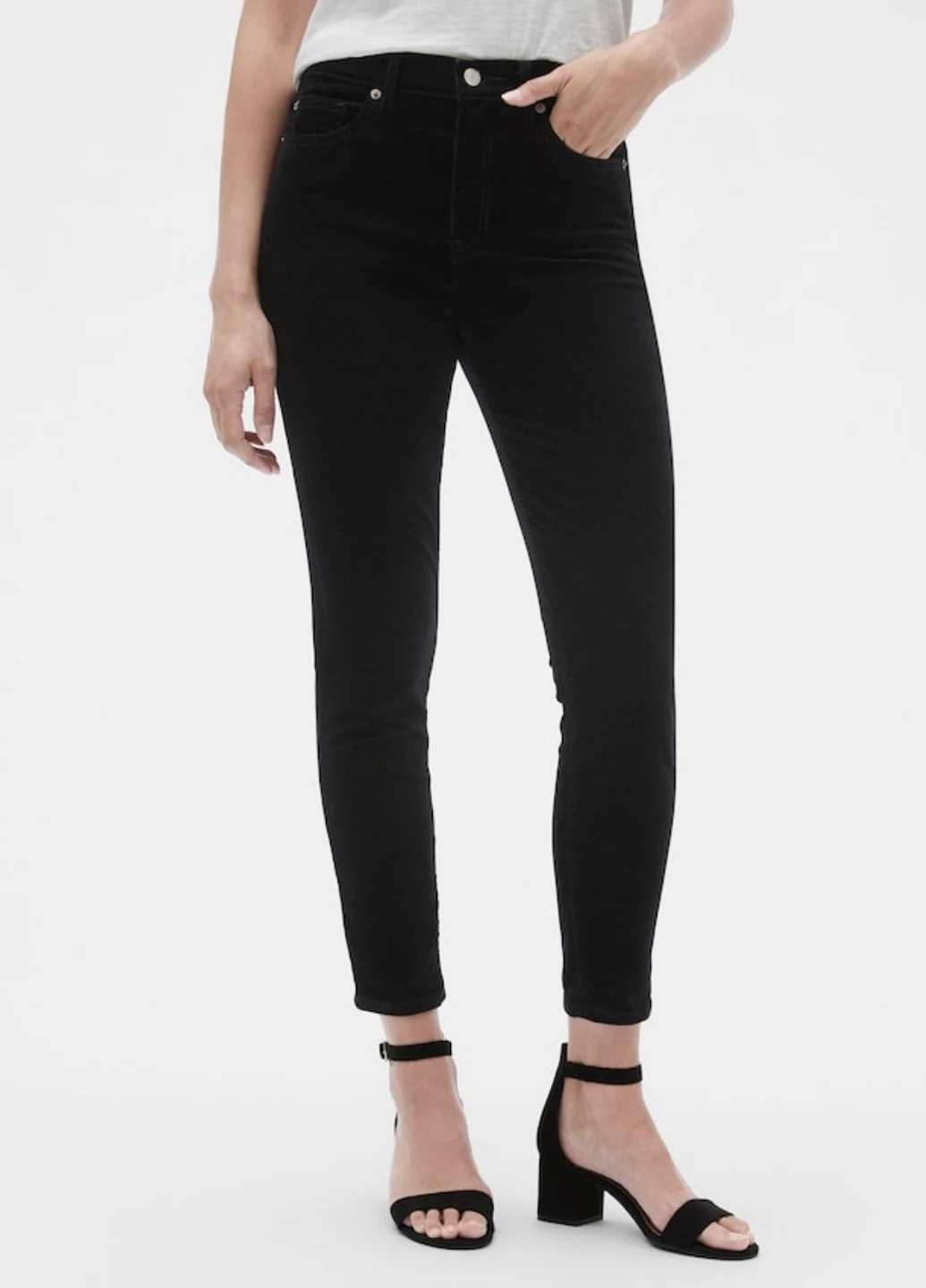 Вельветові штани high rise skinny Gap - (210525644)