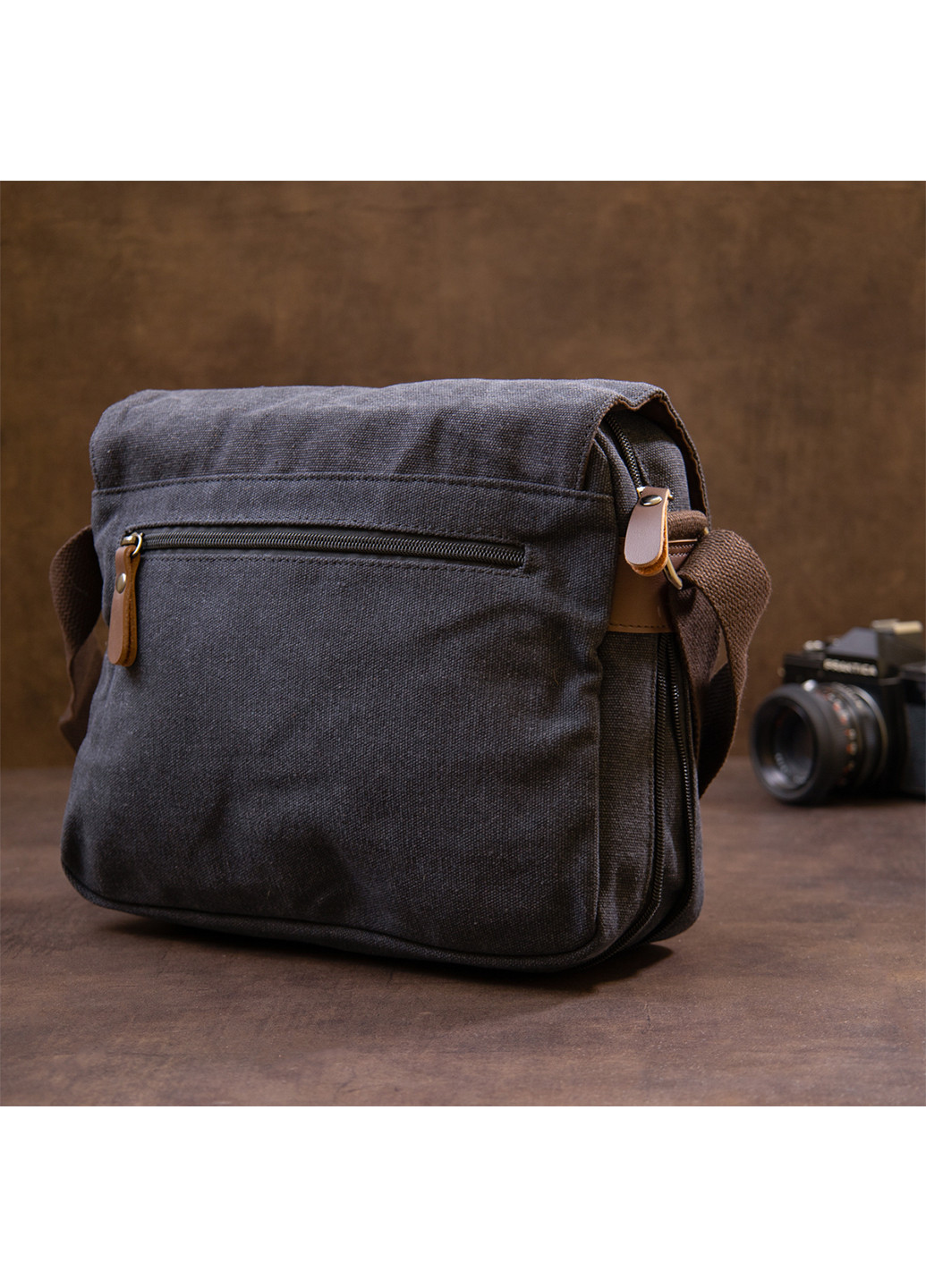 Мужская сумка почтальонка 28х24х10 см Vintage (242187891)