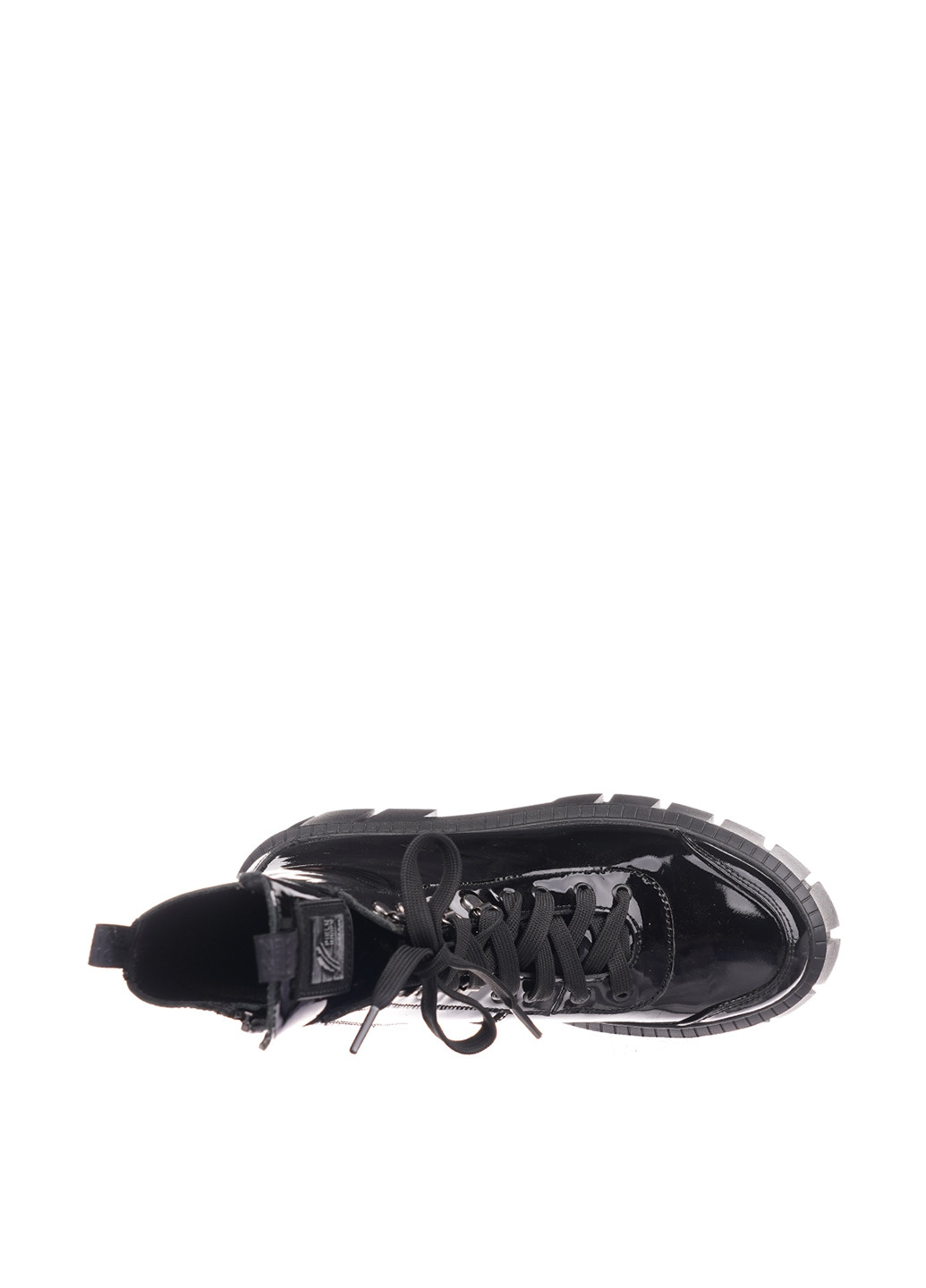 Осенние ботинки AVK на тракторной подошве, лаковые, со шнуровкой