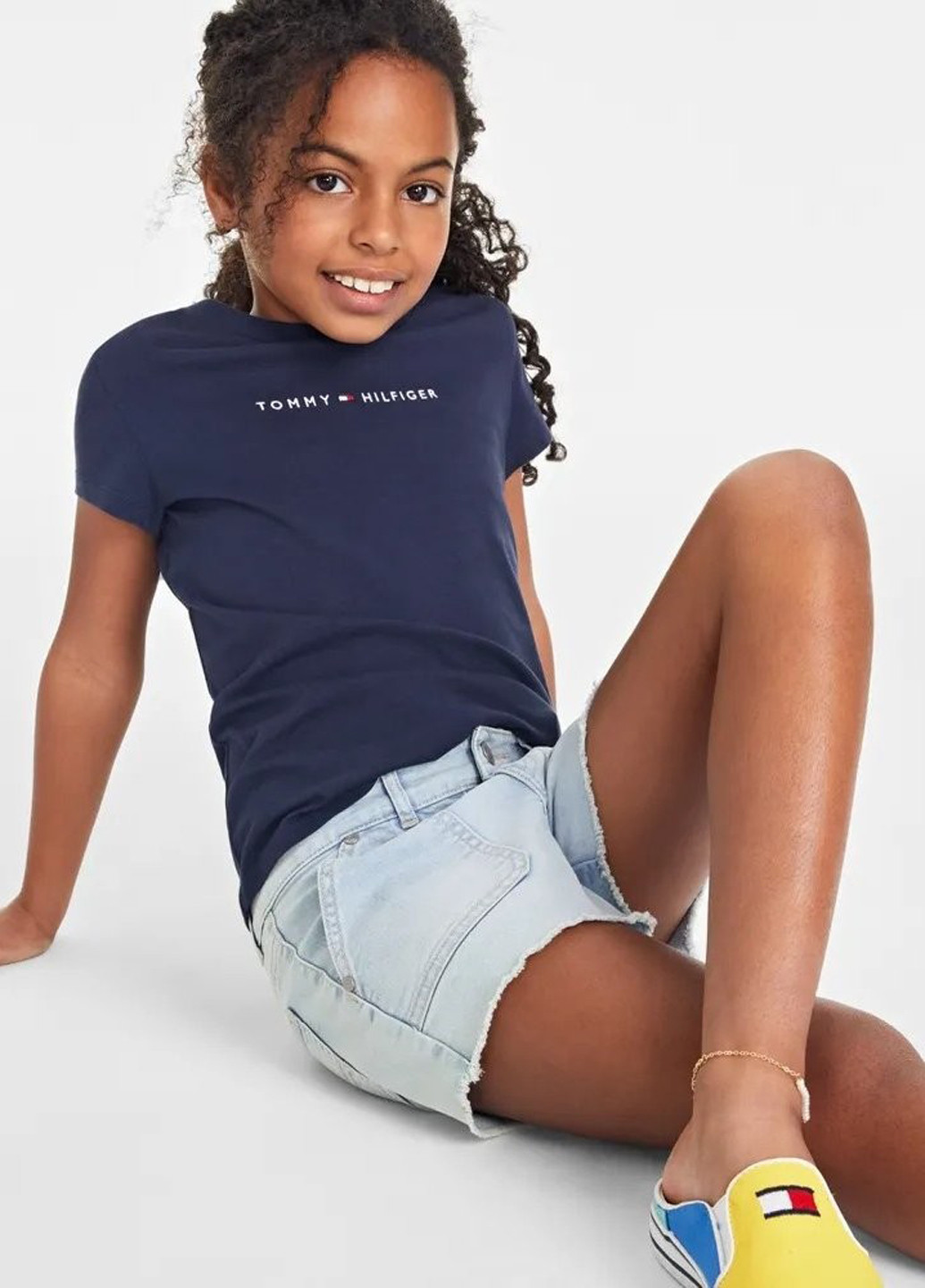 Синяя демисезонная футболка Tommy Hilfiger