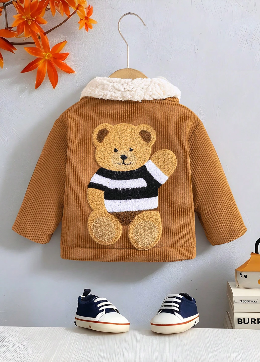 Коричневая демисезонная куртка SHEIN