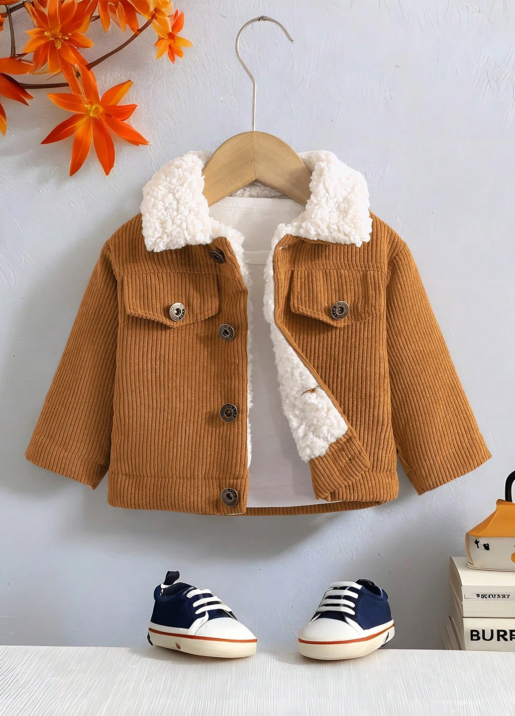 Коричневая демисезонная куртка SHEIN